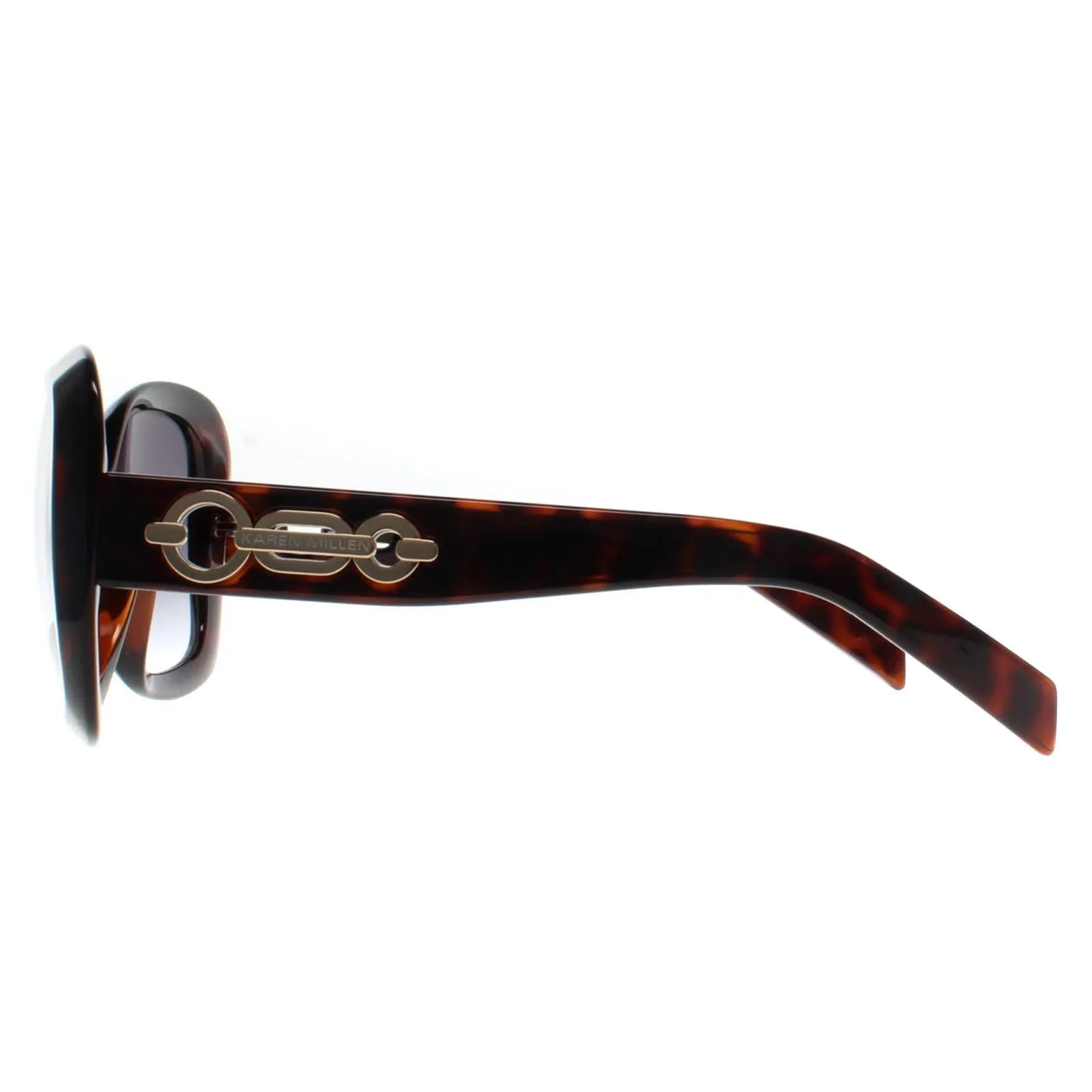 Karen Millen Sunglasses KM5053 103 Dark Tortoise Gradient Dark Grey