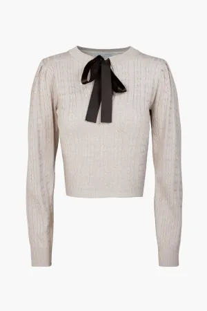 Karly Bow Front Knit Top - FINAL SALE