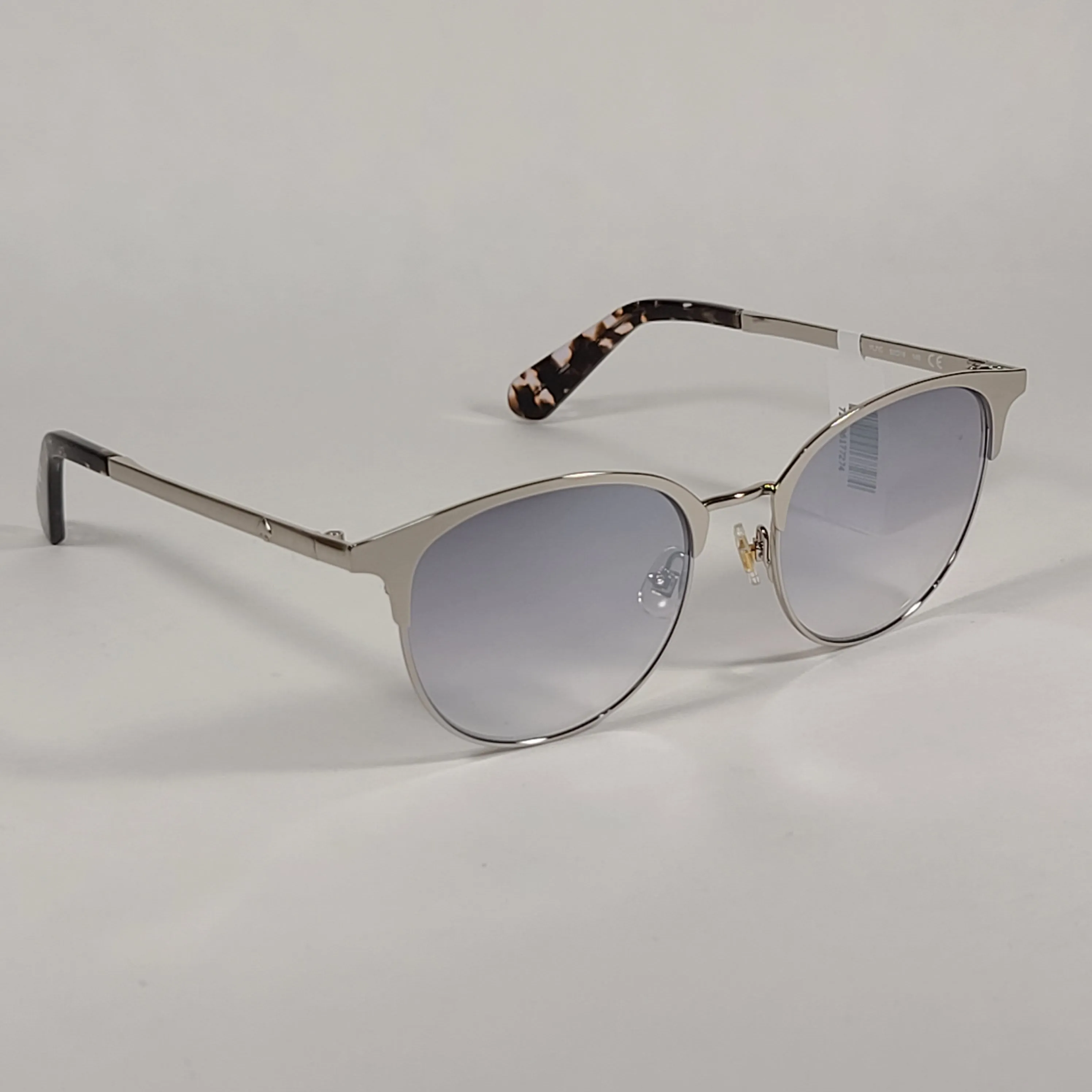 Kate Spade JOELYNN YL7IC Club Sunglasses Silver Frame Gray Gradient Lens