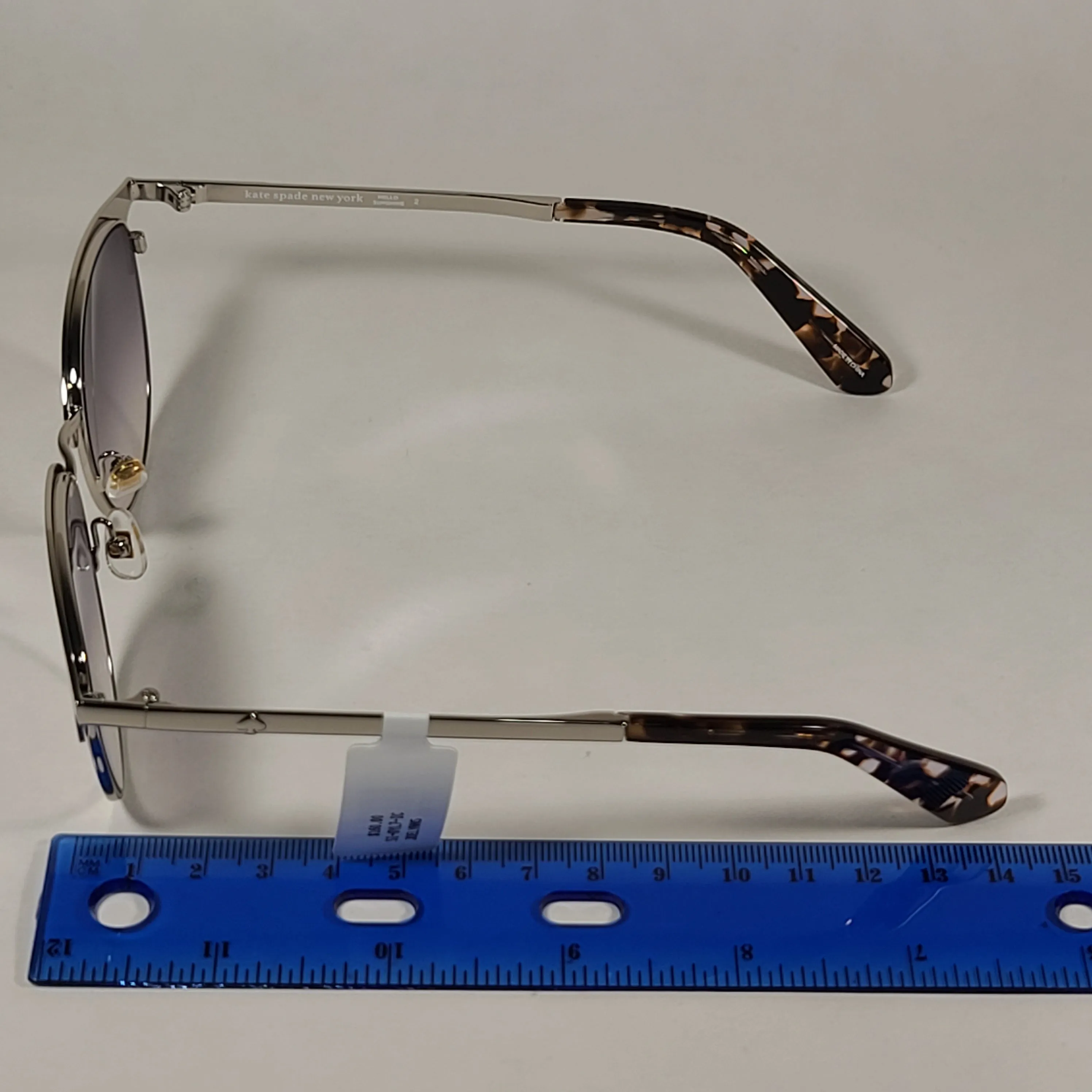 Kate Spade JOELYNN YL7IC Club Sunglasses Silver Frame Gray Gradient Lens