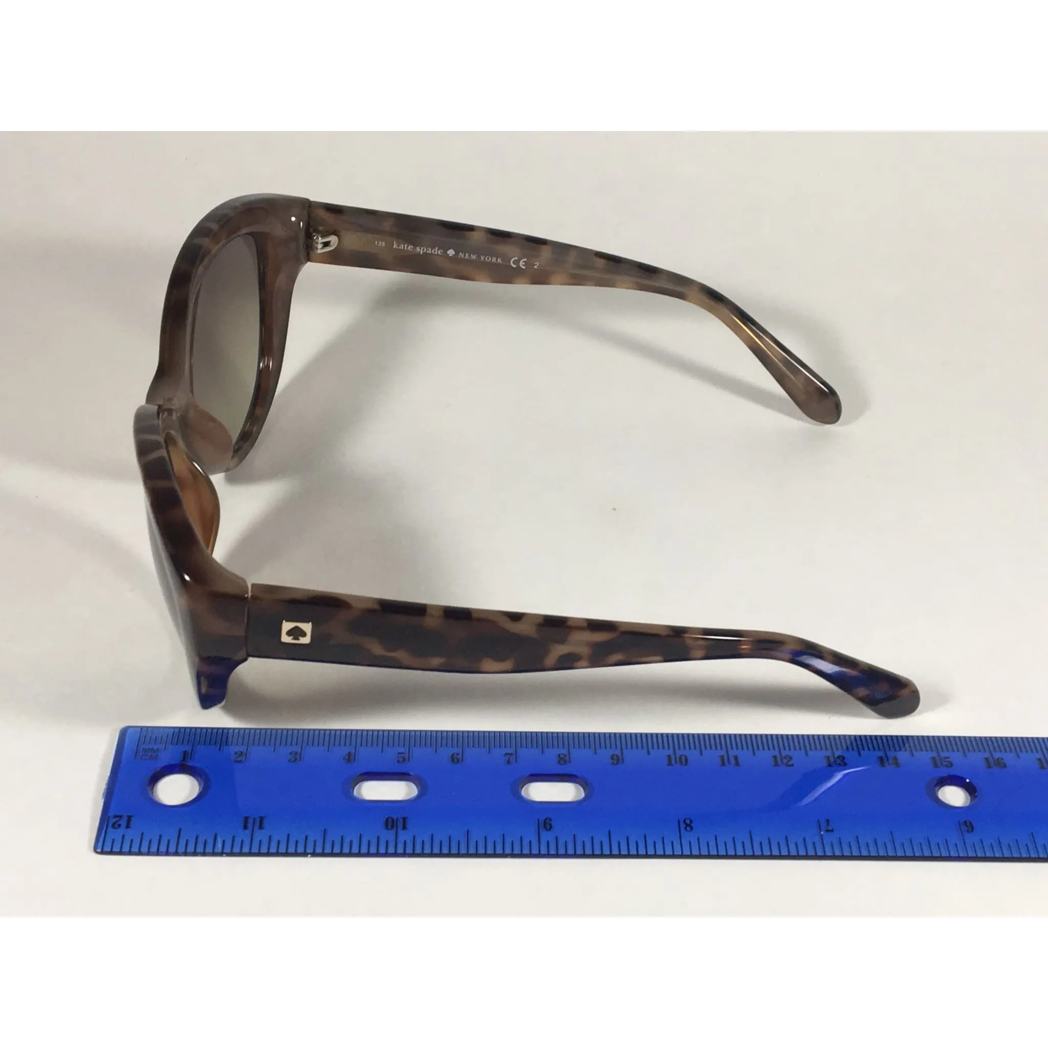 Kate Spade Sherrie Cat Eye Sunglasses Brown Tortoise Frame Brown Gradient Lens 0FA2 CC