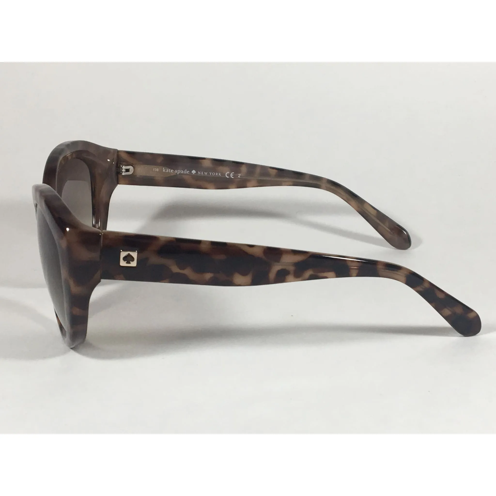 Kate Spade Sherrie Cat Eye Sunglasses Brown Tortoise Frame Brown Gradient Lens 0FA2 CC