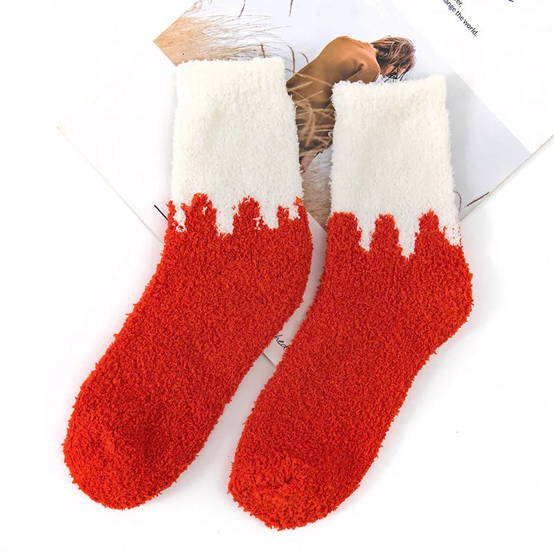 Kawaii Color Matching Floor Socks