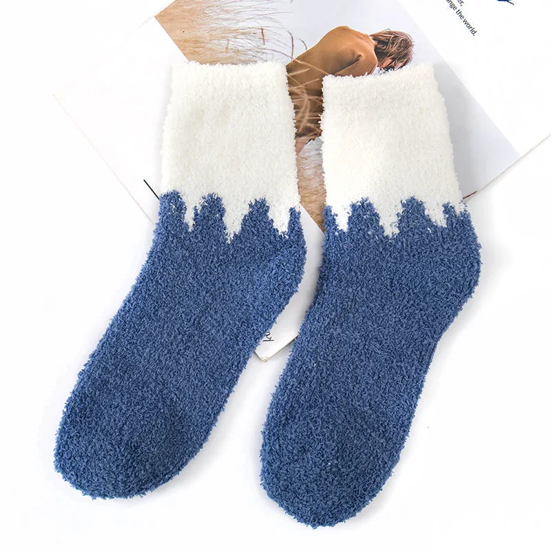 Kawaii Color Matching Floor Socks