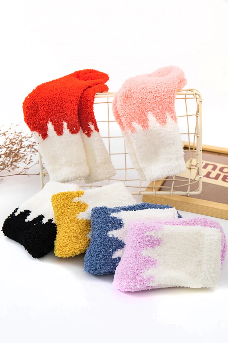 Kawaii Color Matching Floor Socks