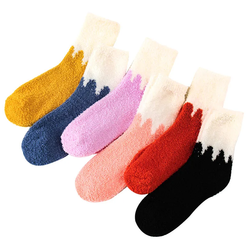 Kawaii Color Matching Floor Socks