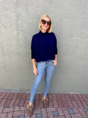 Kerisma Aja Sweater- Navy
