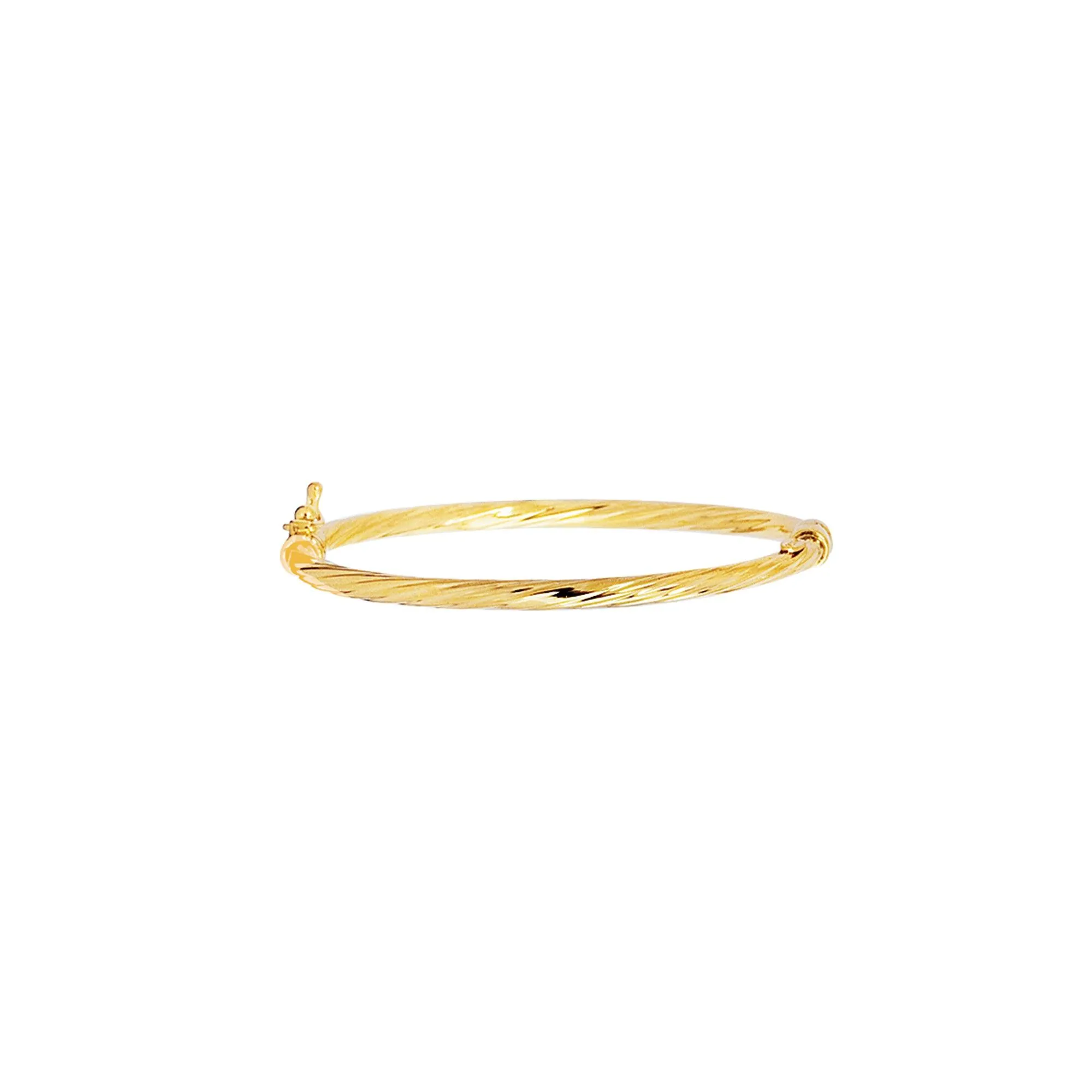 Kids 14K Gold Polished Twist Children's Bangle