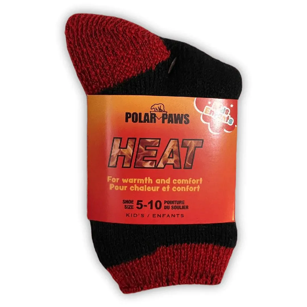 Kids Brushed Thermal Socks (Shoes Size 5-10)