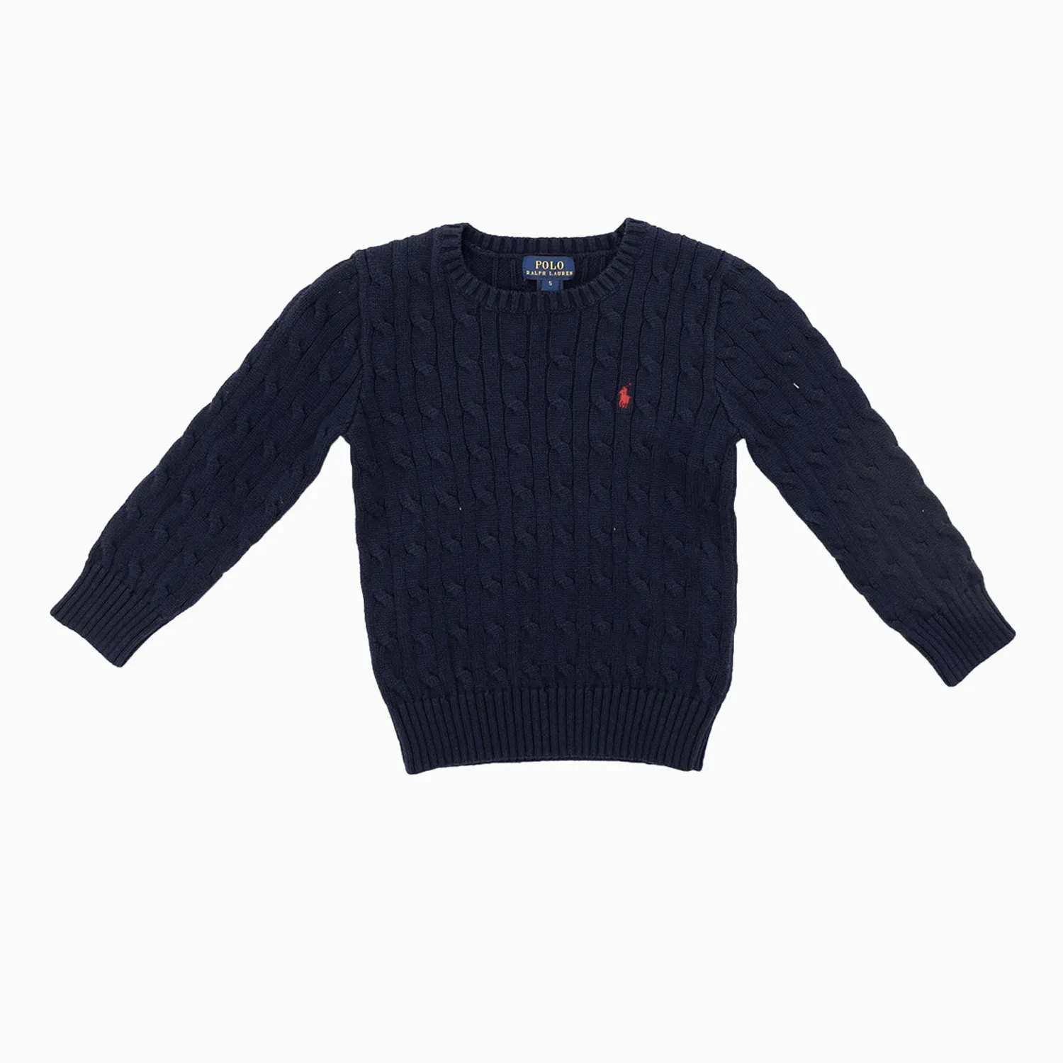 Kid's Cable Knit Cotton Sweater