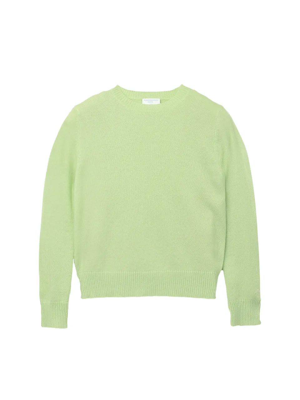 Kids Crew Neck Sweater_Light Green