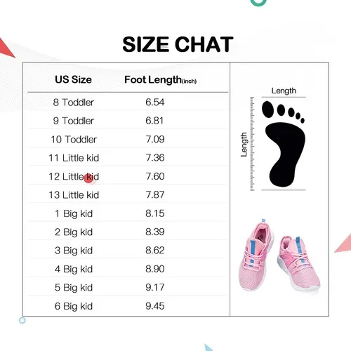 Kids Sneakers Running Tennis Athletic Shoes Pink & Blue -- KKOMEFORME