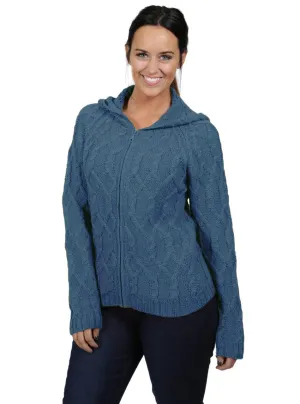 Killarney Alpaca Zip Cardigan
