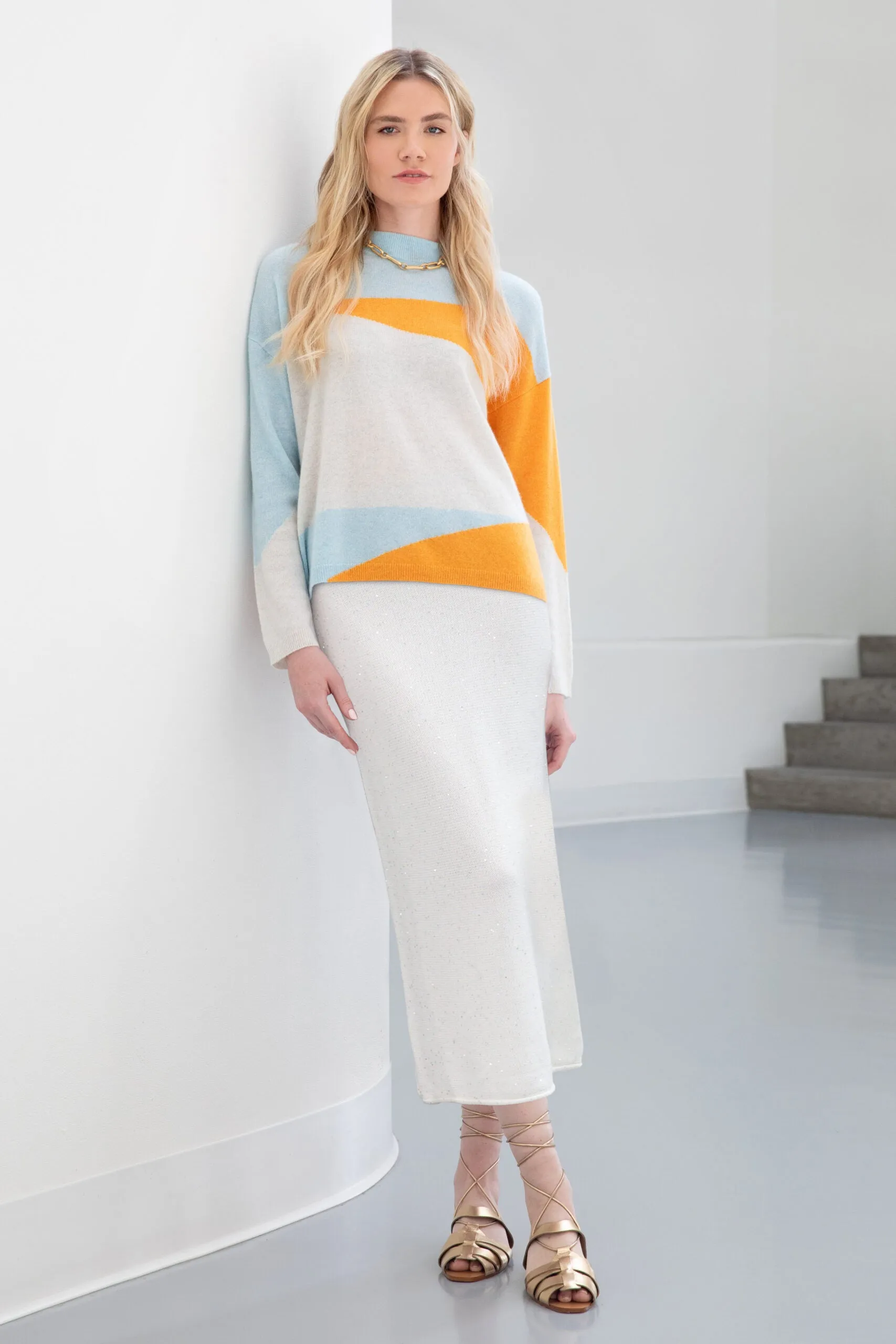 Kinross Cashmere Waves Crew