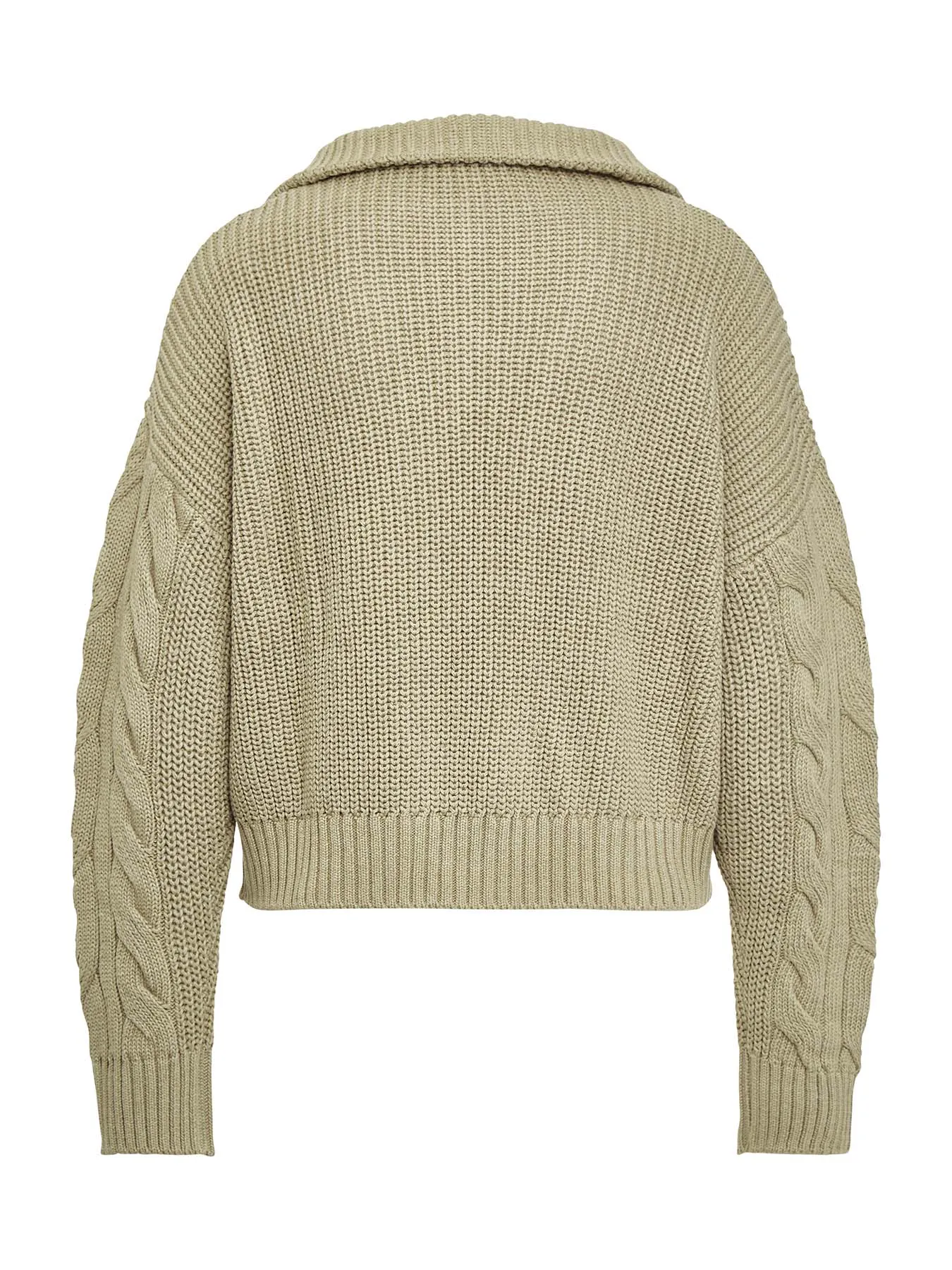 KNITTED - Half-Zip Sweater • Pistachio