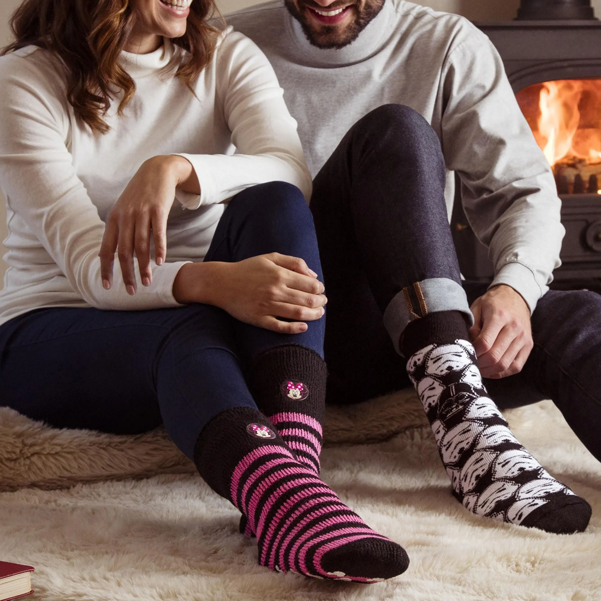 Ladies Care Bear Novelty Thermal Slipper Socks