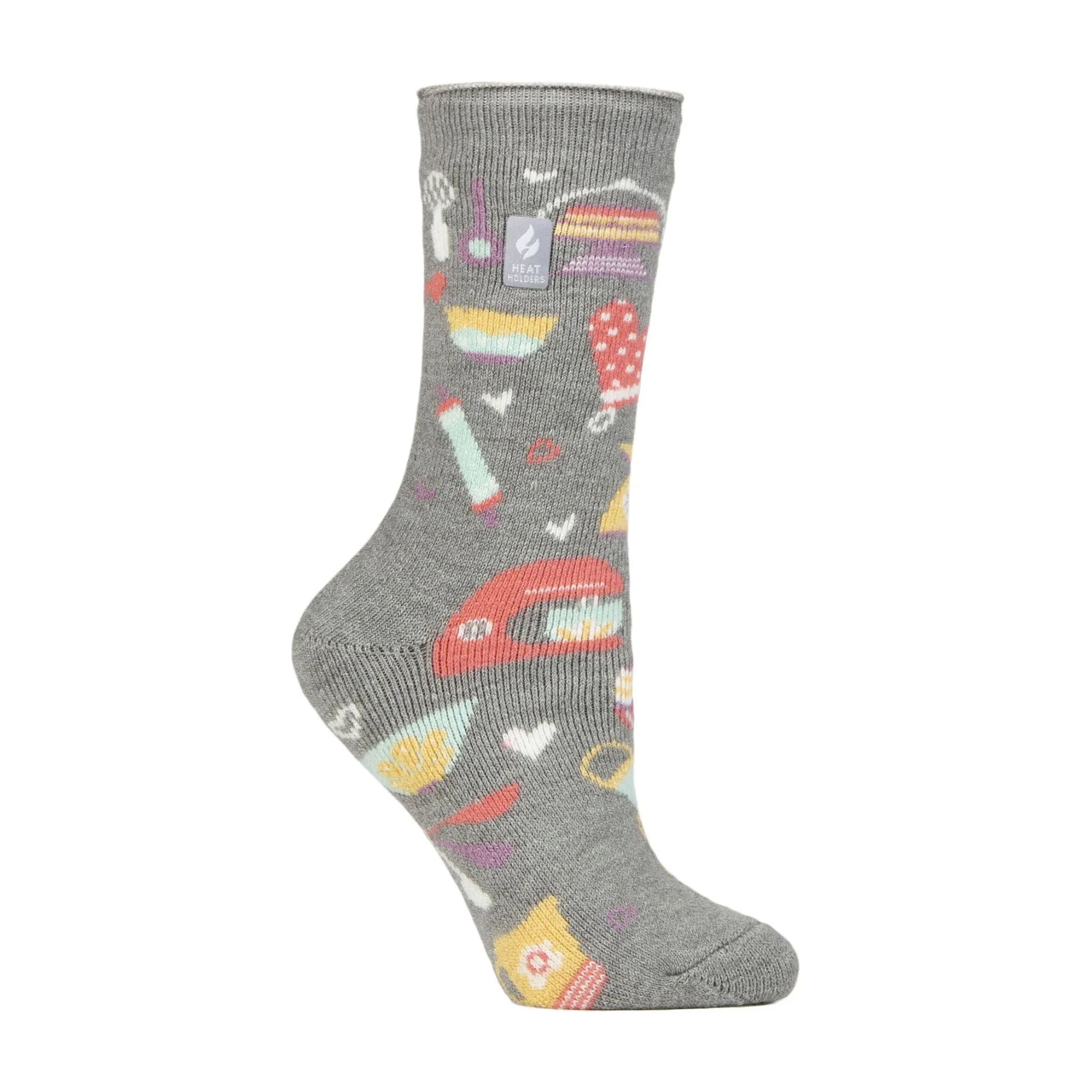 Ladies Hobby Activity Patterned Lightweight Thermal Lite Socks