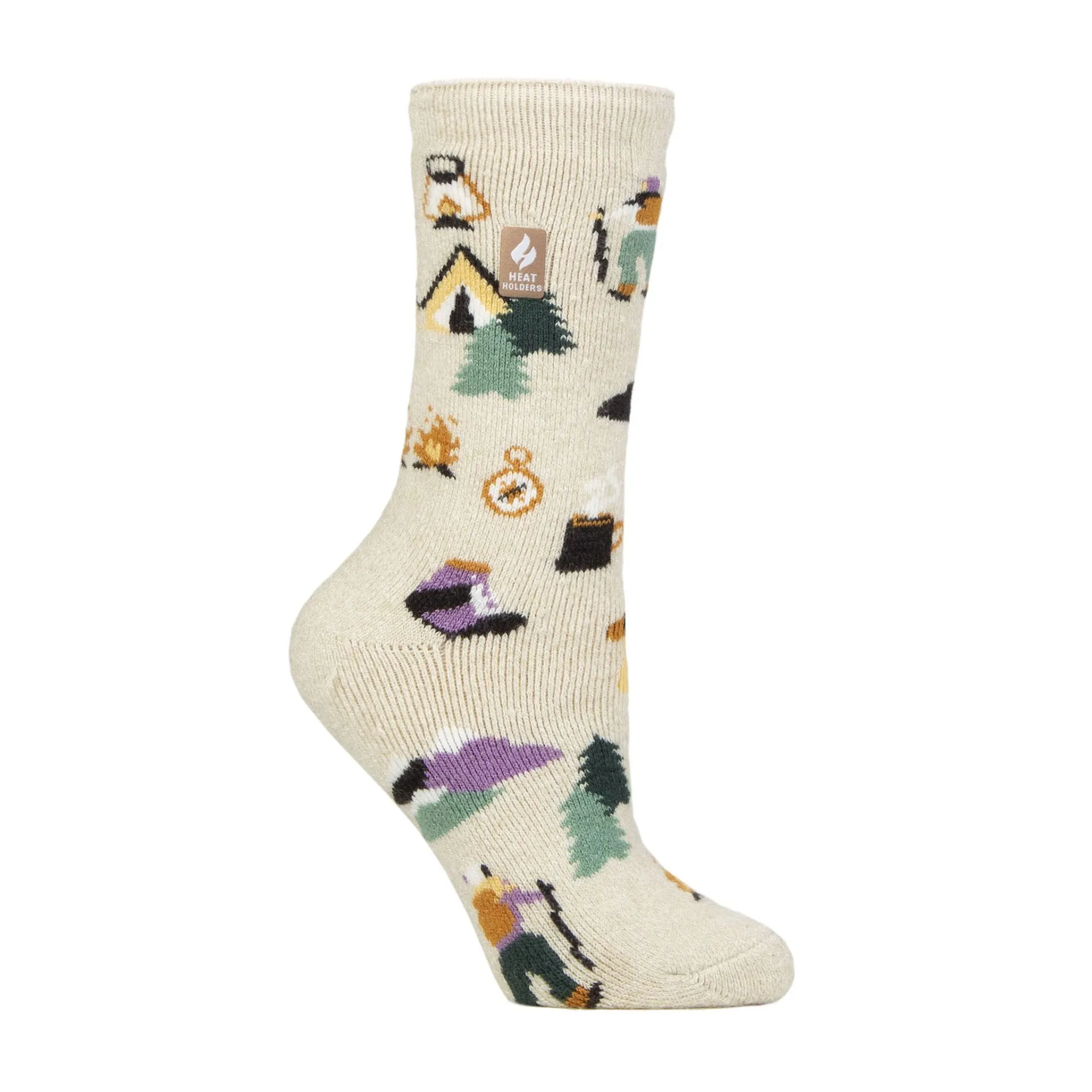 Ladies Hobby Activity Patterned Lightweight Thermal Lite Socks