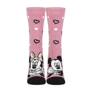 Ladies Minnie Mouse Novelty Lightweight Thermal Socks