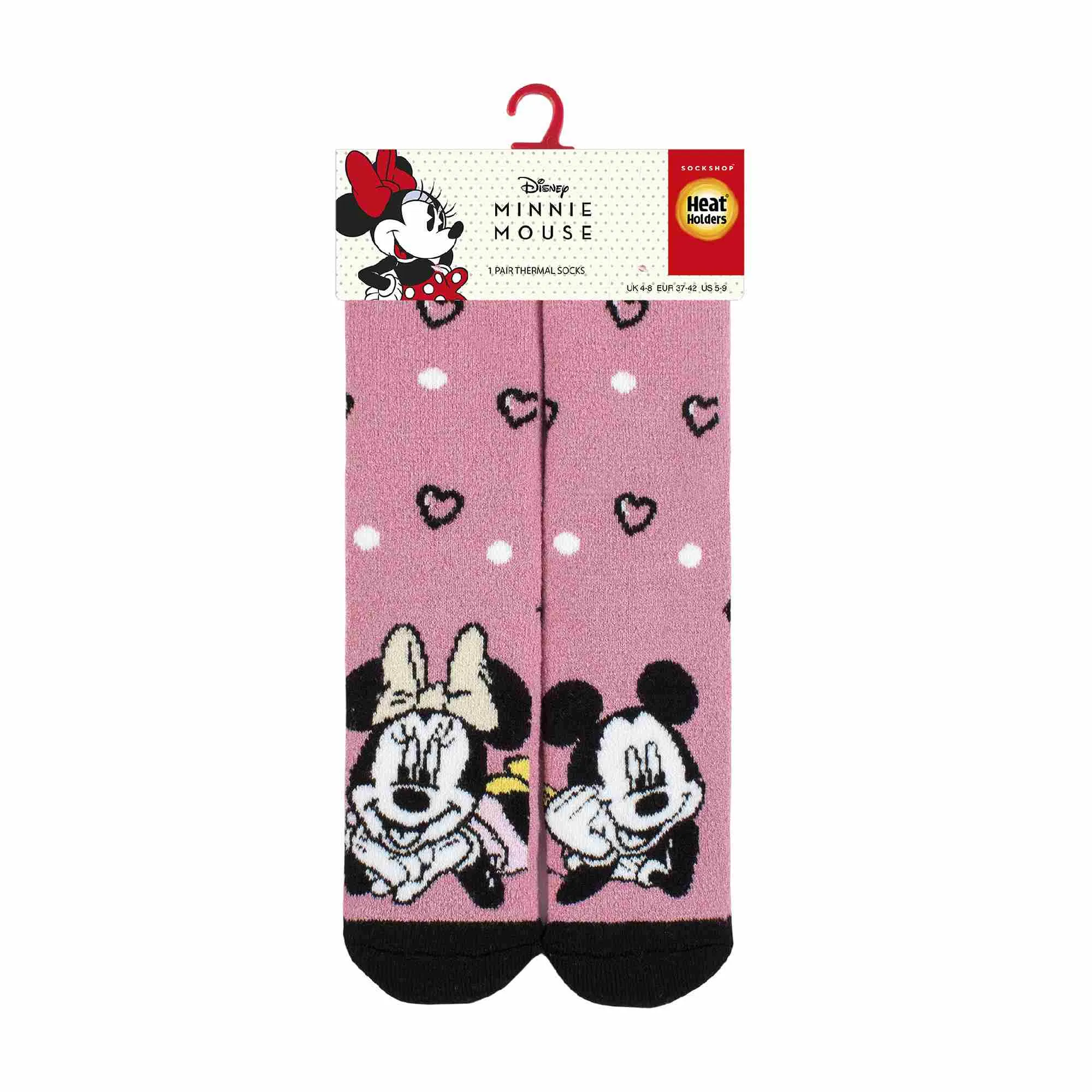 Ladies Minnie Mouse Novelty Lightweight Thermal Socks