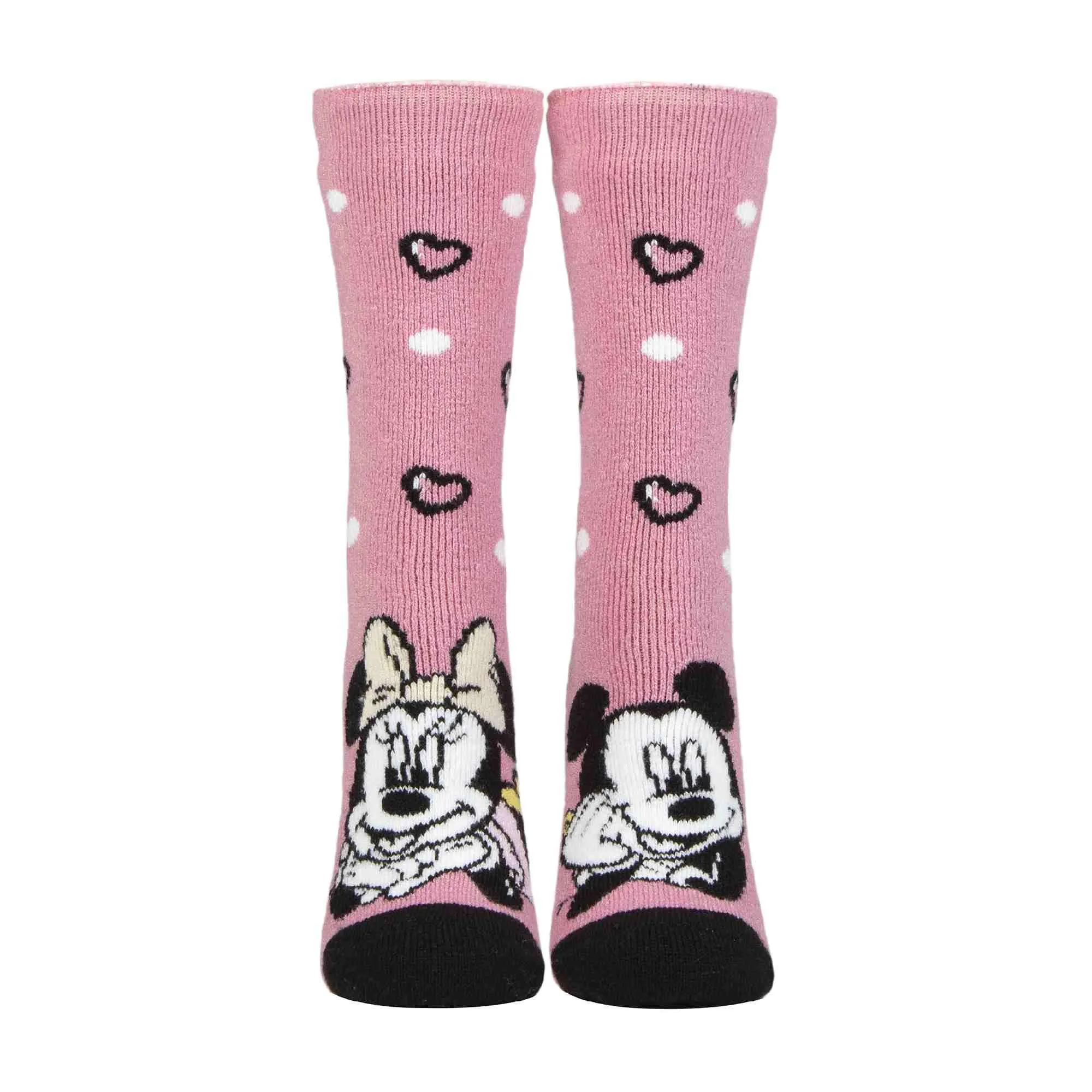 Ladies Minnie Mouse Novelty Lightweight Thermal Socks