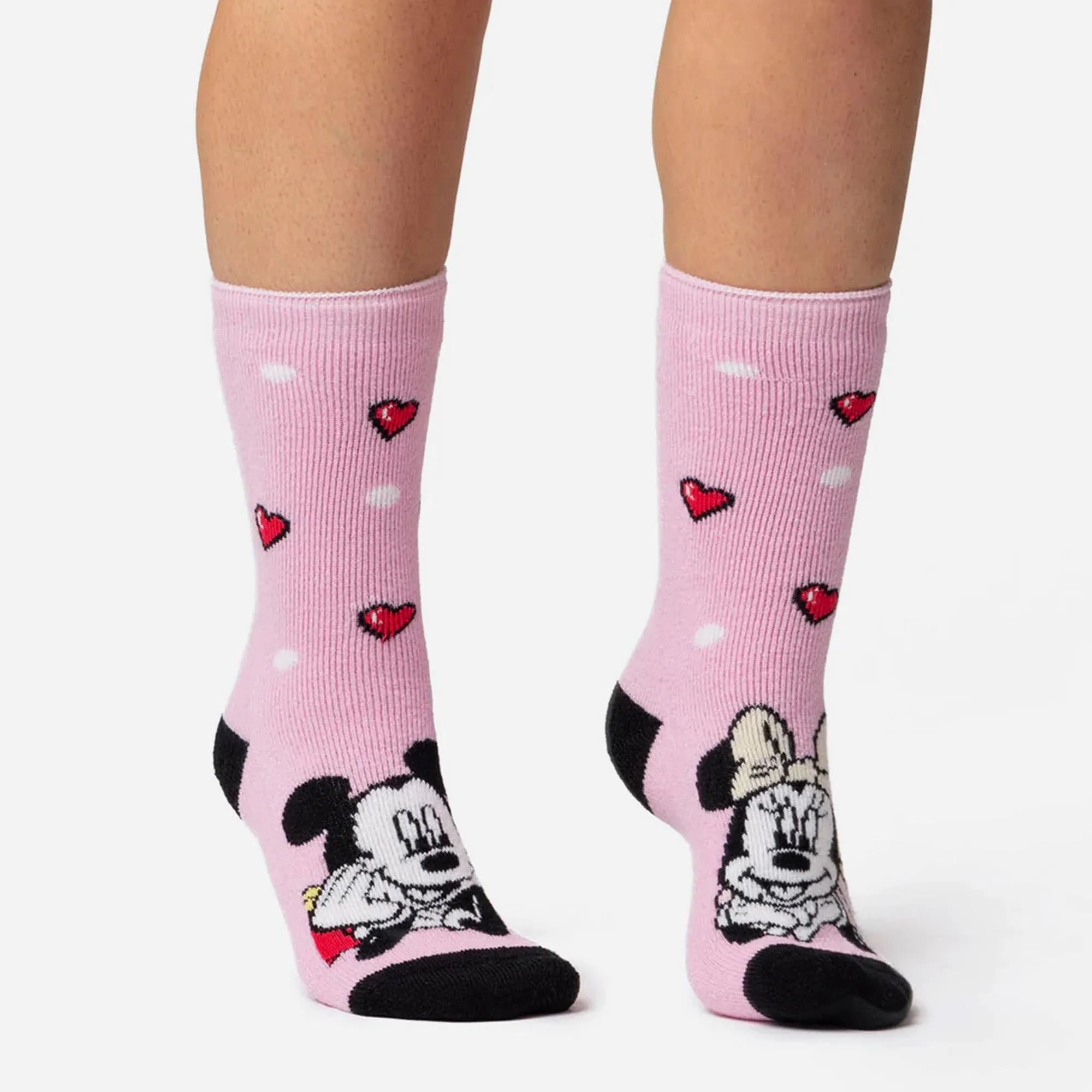 Ladies Minnie Mouse Novelty Lightweight Thermal Socks