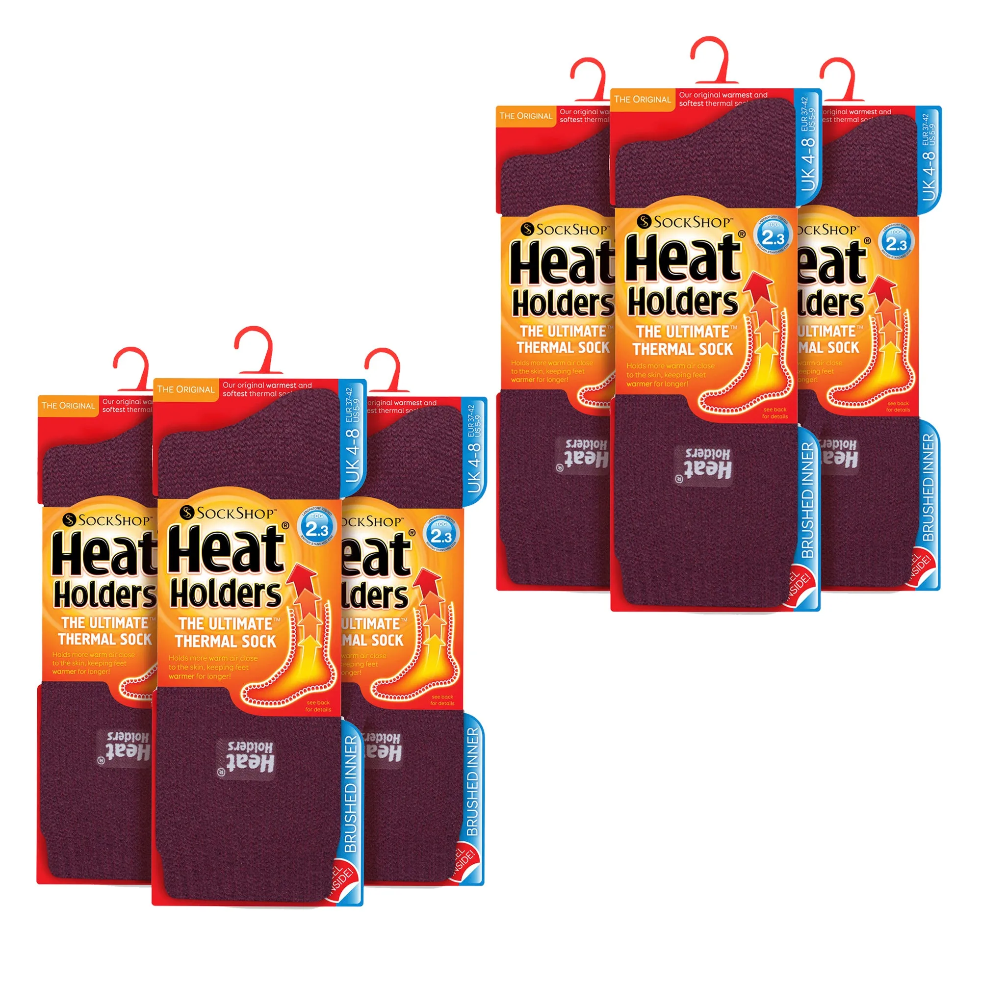 Ladies Original Thick Winter Thermal Socks (Multipack Options)