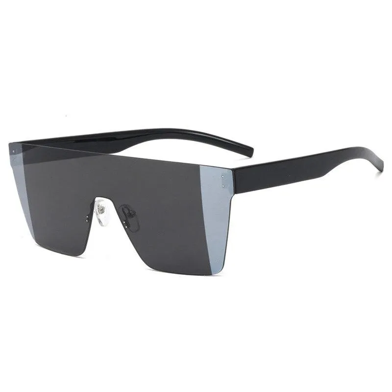 ladies square sunglasses ladies frame shadow retro brand designer women's Gradient oversized sunglasses