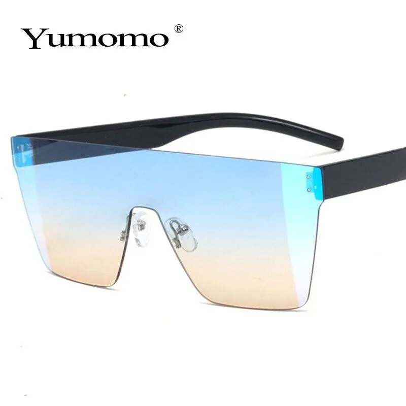 ladies square sunglasses ladies frame shadow retro brand designer women's Gradient oversized sunglasses
