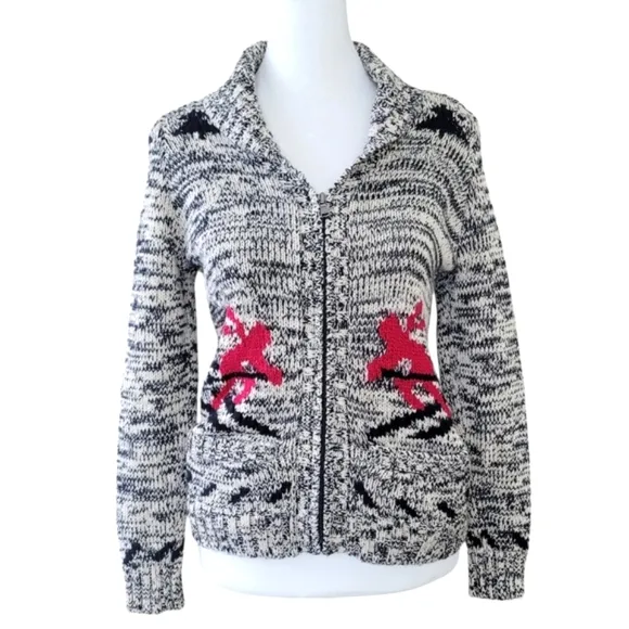 Lauren Ralph Lauren Fill Zip Cardigan Ski Sweater Women’s PXS