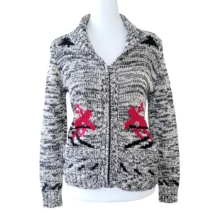 Lauren Ralph Lauren Fill Zip Cardigan Ski Sweater Women’s PXS