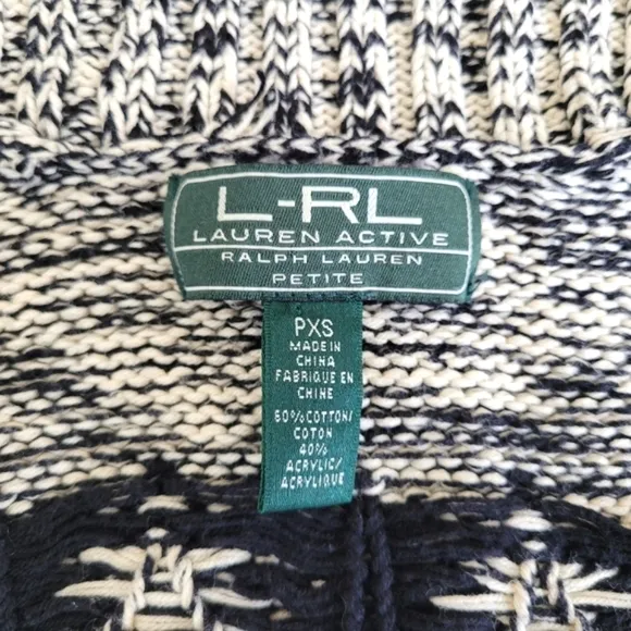 Lauren Ralph Lauren Fill Zip Cardigan Ski Sweater Women’s PXS