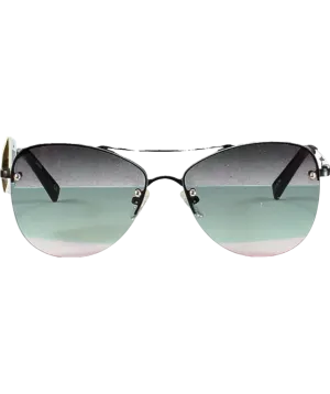 Le Specs Black Fortifeyed Mirrored Aviator Sunglasses One Size