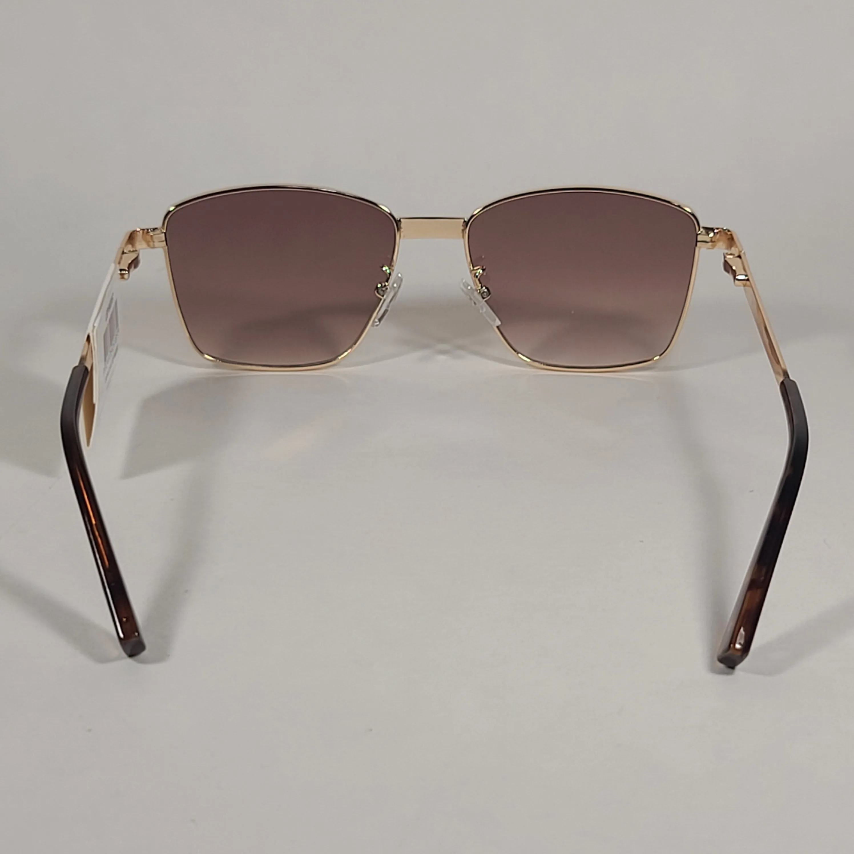 Le Specs Supastar Square Sunglasses Bright Gold Metal Frame Brown Gradient Lens LSP1902057