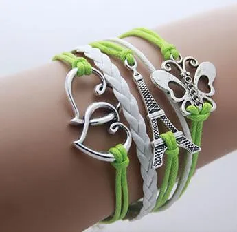 Leather Multilayer Double Infinite Bracelets
