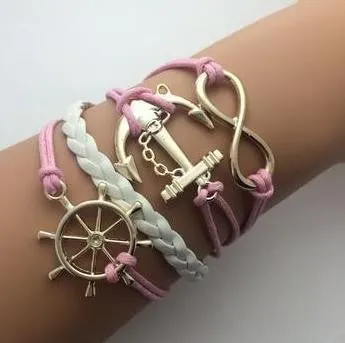 Leather Multilayer Double Infinite Bracelets
