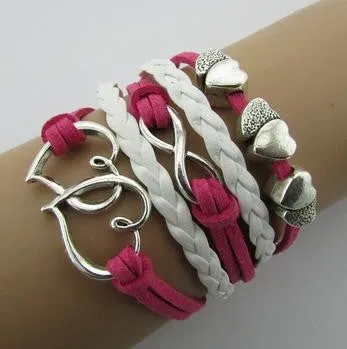 Leather Multilayer Double Infinite Bracelets