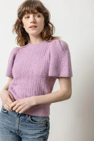 Lilla P Flutter Sleeve Sweater