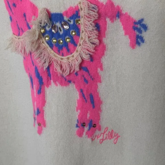 Lilly Pulitzer lama cashmere sweater