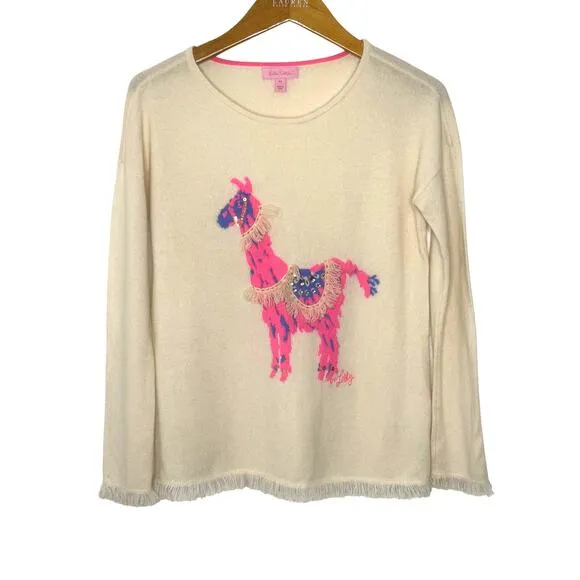 Lilly Pulitzer lama cashmere sweater