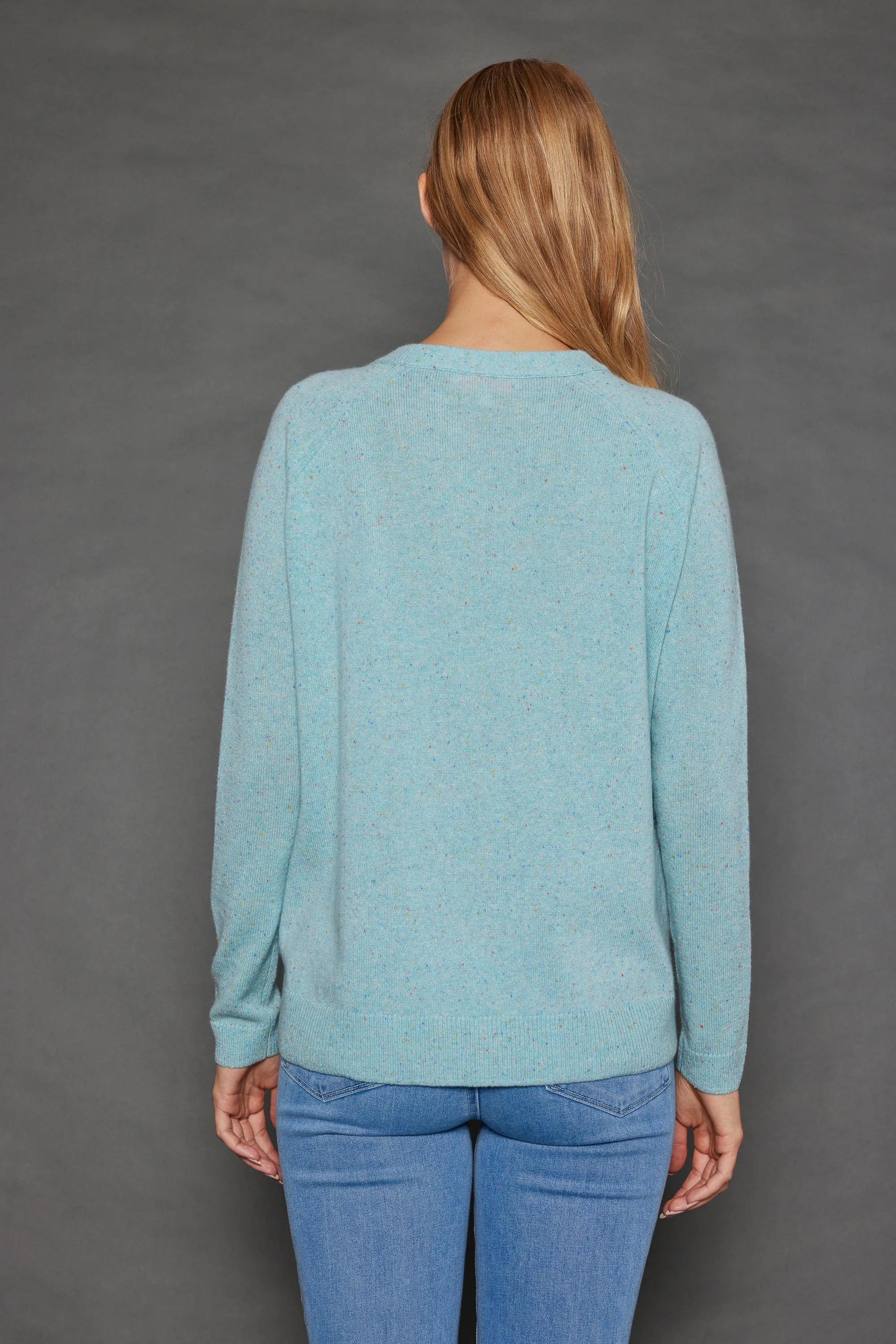 Lisa Todd - Opening Act Sweater - Aqua Sprinkle
