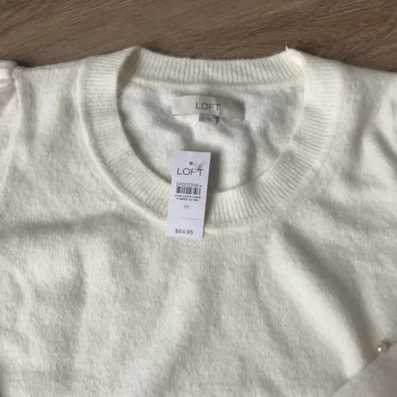 Loft Pearlized Sleeve Sweater