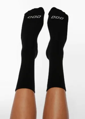 Lorna Jane Merino Wool Blend Quarter Crew Sock - Black