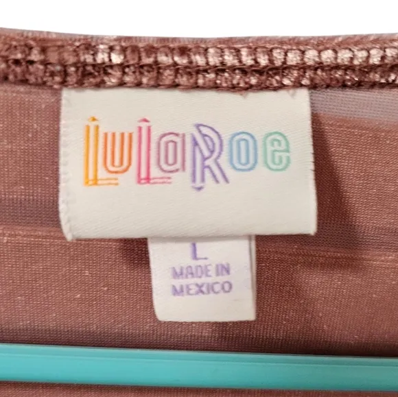 LuLaRoe Janet Burnout Crushed Velvet Pink Duster L