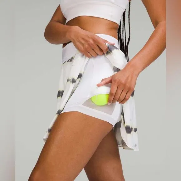 Lululemon Court Rival High-Rise Skirt Transverse Yellow Multi