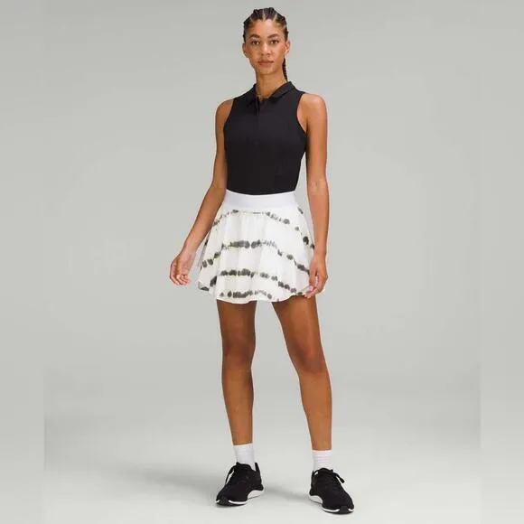 Lululemon Court Rival High-Rise Skirt Transverse Yellow Multi