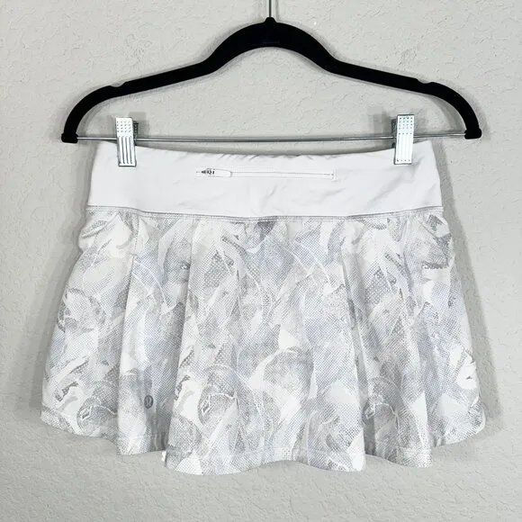 Lululemon Pace Rival Skirt Jasmine White Multi