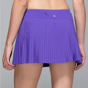 LULULEMON Pleat To Street Skirt II Tennis Pickleball in Iris Flower Size 8