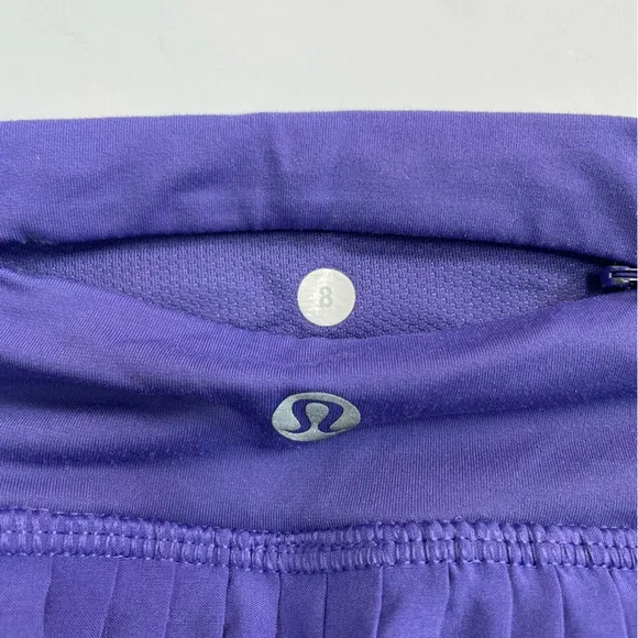 LULULEMON Pleat To Street Skirt II Tennis Pickleball in Iris Flower Size 8