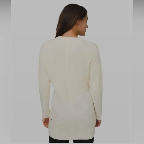Lululemon Restful Intention Sweater in Angel Wing / Heathered Light Ivory